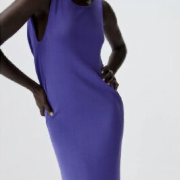Zara Purple Knit Dress - Picture 7 of 9